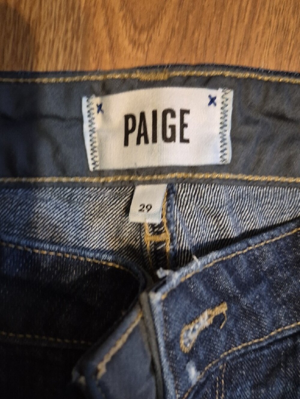 PAIGE Dark Blue Skinny Jeans Size 29 - Picture 2 of 5